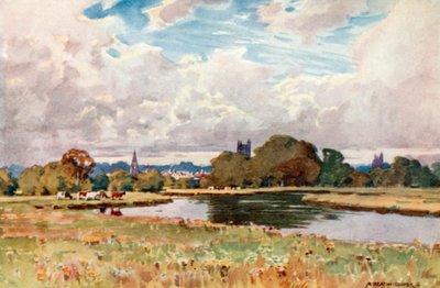 Tauntonin kirkot, joelta tekijältä Alfred Heaton Cooper