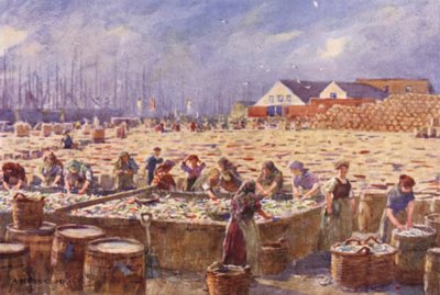 Yarmouth, Norfolk, Herring Harvest tekijältä Alfred Heaton Cooper
