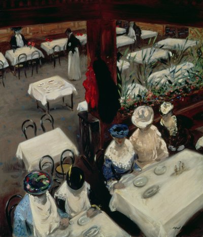 Kahvilassa, 1905 tekijältä Alfred Henry Maurer