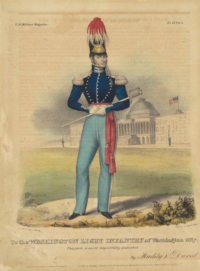 Washington Cityn Washingtonin kevyelle jalkaväelle tekijältä Alfred Hoffy