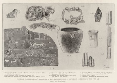 Professori Flinders Petrien Egyptin antiikkinäyttely University Collegessa (avoinna 27.7. asti) tekijältä Alfred Hugh Fisher