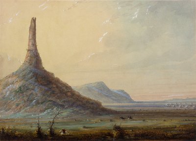 Chimney Rock tekijältä Alfred Jacob Miller