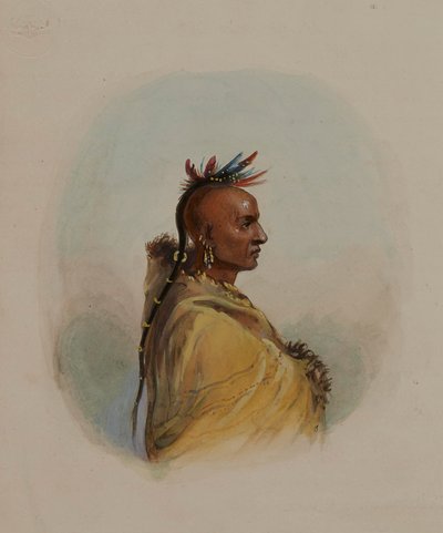Sioux-heimon päällikkö tekijältä Alfred Jacob Miller