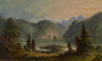 Järvimaisema tekijältä Alfred Jacob Miller