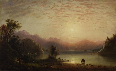 Rocky Mountain -maisema tekijältä Alfred Jacob Miller