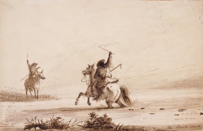 Taistelee pikahiekan läpi tekijältä Alfred Jacob Miller