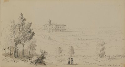 Näkymä Mount de Salesille tekijältä Alfred Jacob Miller