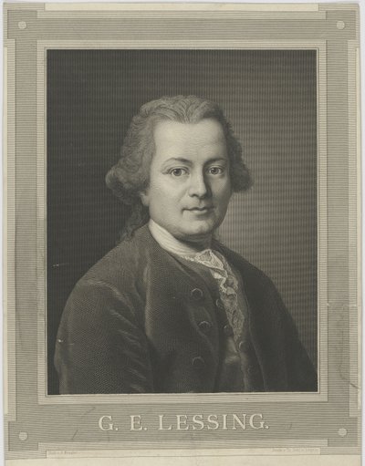 Gotthold Ephraim Lessingin muotokuva 1729-1781, n. 1840. tekijältä Alfred Kraufse