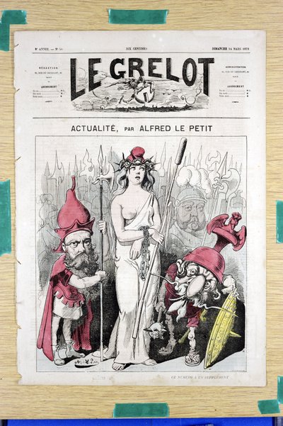 Kansi ""Le Grelot"", numero 50, Satirical in Colors tekijältä Alfred Le Petit