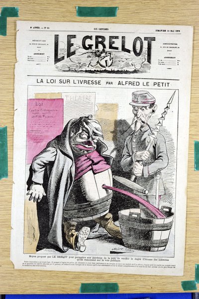 Kansi "" Le Grelot"", numero 58, Satirical in Colors tekijältä Alfred Le Petit