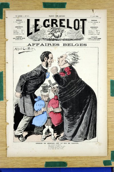 Kansi ""Le Grelot"", numero 697, Satirical in Colors tekijältä Alfred Le Petit