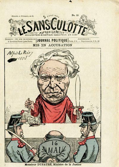 Kansi ""Le Sans-Panlotte"", numero 10, värillinen satiirinen tekijältä Alfred Le Petit