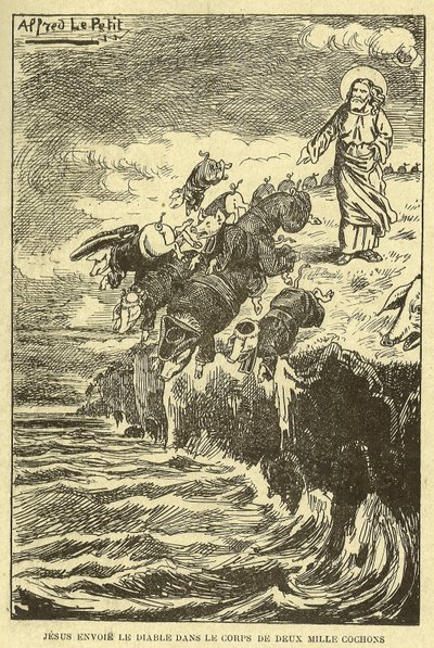 Kuvitus Alfred Le Pete (1841-1909) Gros-Jeanin et sonin hoidossa tekijältä Alfred Le Petit