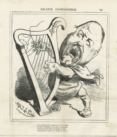 Alfred Le Peten (1841-1909) kuvitus Le Charivari -lehdessä. tekijältä Alfred Le Petit