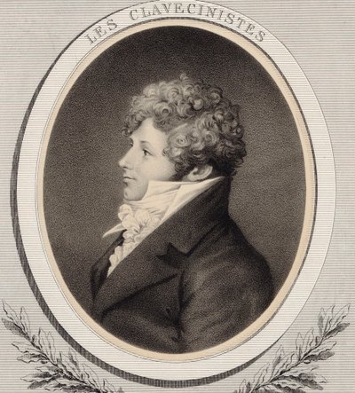 Pianisti ja säveltäjä Daniel Steibeltin muotokuva 1765-1823. tekijältä Alfred Lemoine