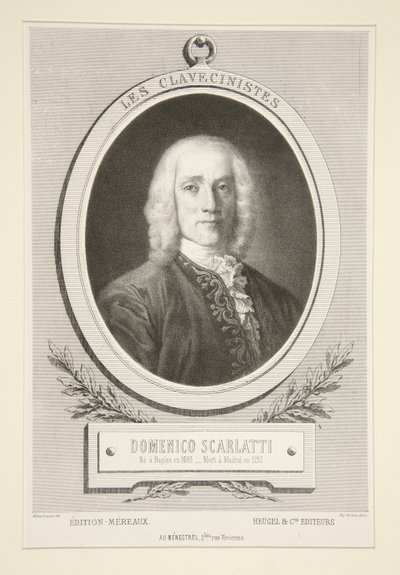 Klavikordistit: Domenico Scarlatti tekijältä Alfred Lemoine