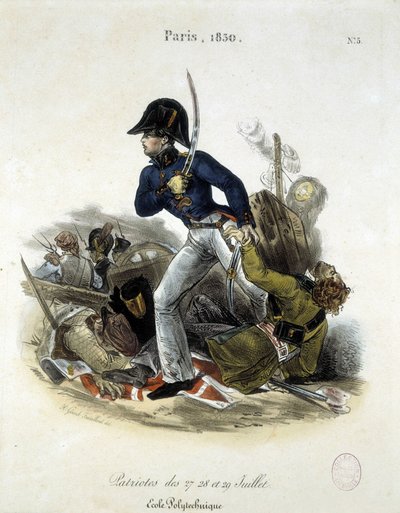 Ammattiteknikko Lemercierin 1830 vallankumouksen aikana. tekijältä Alfred Leon Lemercier