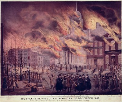 New Yorkin suuri palo, 1835 tekijältä Alfred M. Hoffy
