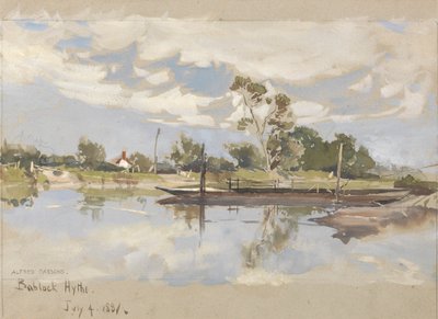 Bablock Hythe, lähellä Oxfordia tekijältä Alfred Parsons