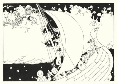 Lucianin A True History: Cloud-Cuckoo-Land (kaiverrus). tekijältä Alfred Payne Garnett