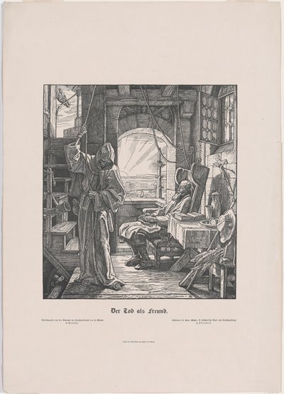 Kuolema kuristaja tekijältä Alfred Rethel