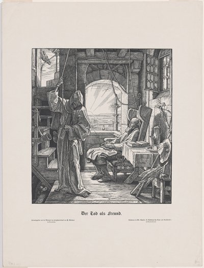 Kuolema ystävänä tekijältä Alfred Rethel