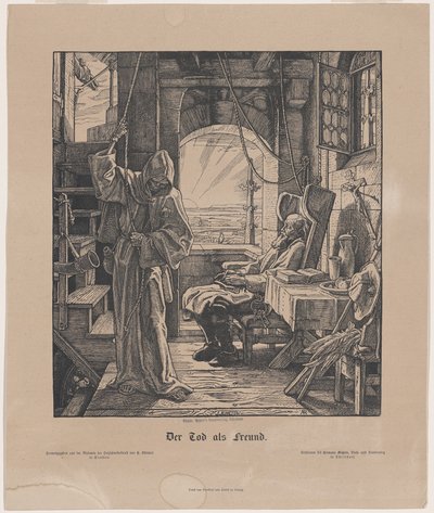 Kuolema ystävänä tekijältä Alfred Rethel