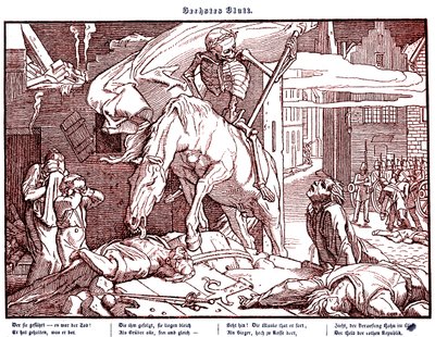 Totentanz 1848: Kuolema tasavallan sankarina tekijältä Alfred Rethel