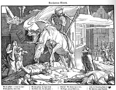 Totentanz 1848: Kuolema tasavallan sankarina tekijältä Alfred Rethel