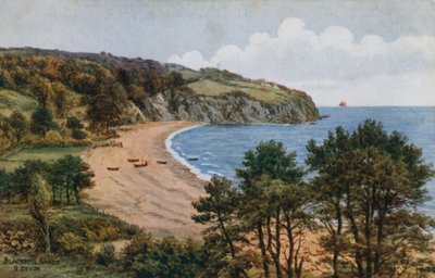Blackpool Sands, Etelä-Devon (väri litho) tekijältä Alfred Robert Quinton