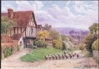 Cropthorne, Nr Evesham, Worcester, The Cottages and the Village Life of Rural England, julkaisija Dent & Sons Limited tekijältä Alfred Robert Quinton
