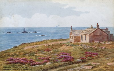 Ensimmäinen ja viimeinen talo Englannissa ja Longships Lighthouse, Lands End tekijältä Alfred Robert Quinton