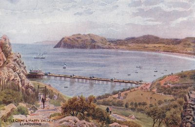 Little Orme  Happy Valley, Llandudno (värilitro). tekijältä Alfred Robert Quinton
