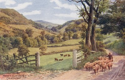 Nant Y Glynin laakso, Colwyn Bay (värilitro). tekijältä Alfred Robert Quinton