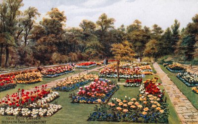 Uusi ruusupuutarha, Hesketh Park, South Port tekijältä Alfred Robert Quinton