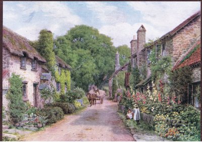 Rossington, Near Porlock, Somerset, The Cottages and the Village Life of Rural England, julkaisija Dent & Sons Limited tekijältä Alfred Robert Quinton