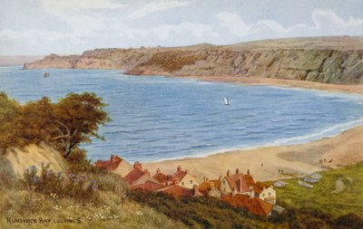 Runswick Bay, joka näyttää S tekijältä Alfred Robert Quinton