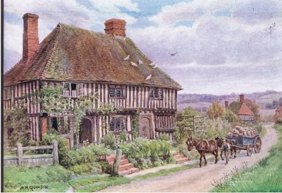 Small Hythe, Nr Tenterden, Kent, Dent & Sons Limitedin julkaisemasta The Cottages and the Village Life of Rural England -teoksesta, 1912. tekijältä Alfred Robert Quinton