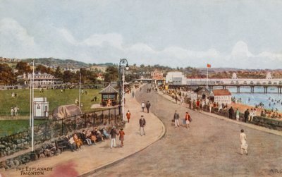 Esplanade, Paignton (väri litho) tekijältä Alfred Robert Quinton