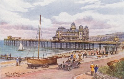Laituri ja paviljonki, Colwyn Bay (värilitro). tekijältä Alfred Robert Quinton