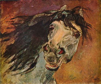 Andalusian Horse Head, c1910 tekijältä Alfred Roll