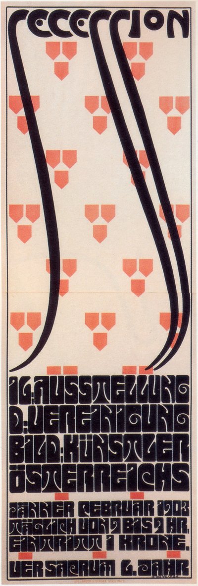 Wienin Secession-näyttelyn juliste, 1903 tekijältä Alfred Roller