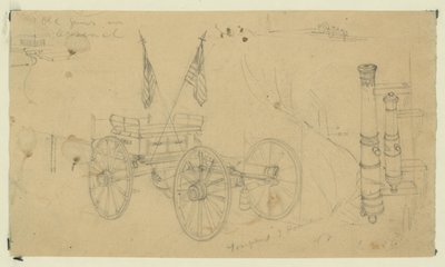 Vanhat aseet arsenaalissa tekijältä Alfred Rudolph Waud