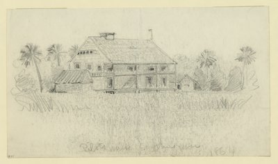 Lentäjät talossa St.John -joki tekijältä Alfred Rudolph Waud