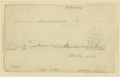 Ripraps. (ja) Hampton Roads tekijältä Alfred Rudolph Waud