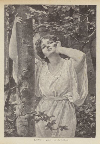 Kaiku, maalaus A Seifert (litho) tekijältä Alfred Seifert