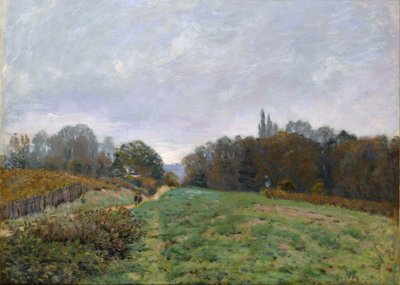 Louveciennesin maisema. tekijältä Alfred Sisley