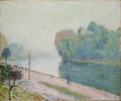 Loing-joen mutka, 1896 tekijältä Alfred Sisley