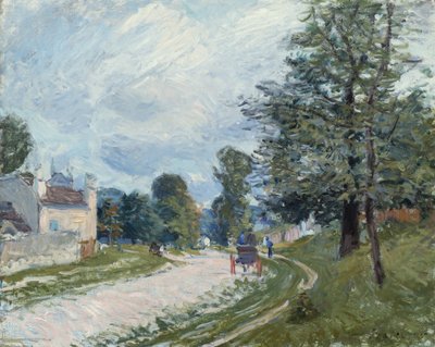 Käännös tiellä, 1873. tekijältä Alfred Sisley
