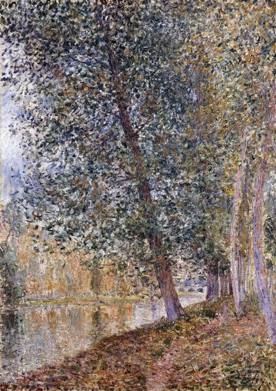 Syksy, Loingin pankit; L"Autumne, Bords du Loing, 1880 tekijältä Alfred Sisley